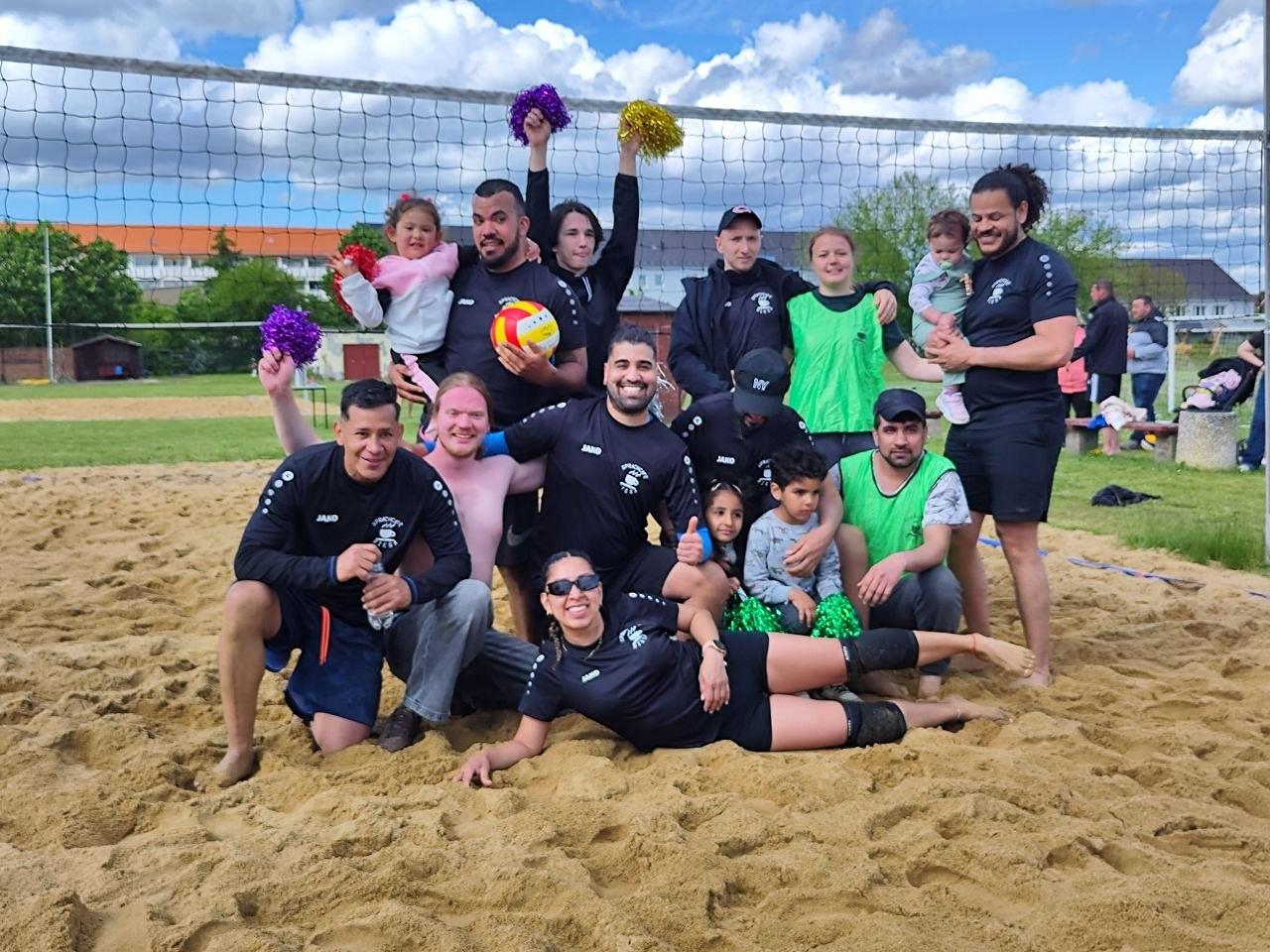 Sprachcafé beim Beachvolleyball